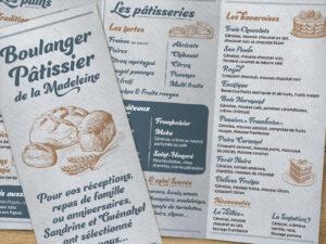 Dépliant Boulangerie de la Madeleine