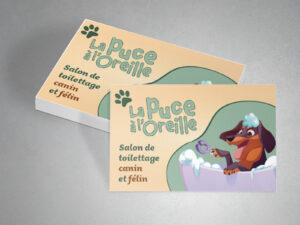 Carte de visite La puce à l'oreille